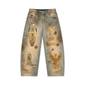 Bread Dynasty GOAT Vintage Wash Barrel Leg Jeans