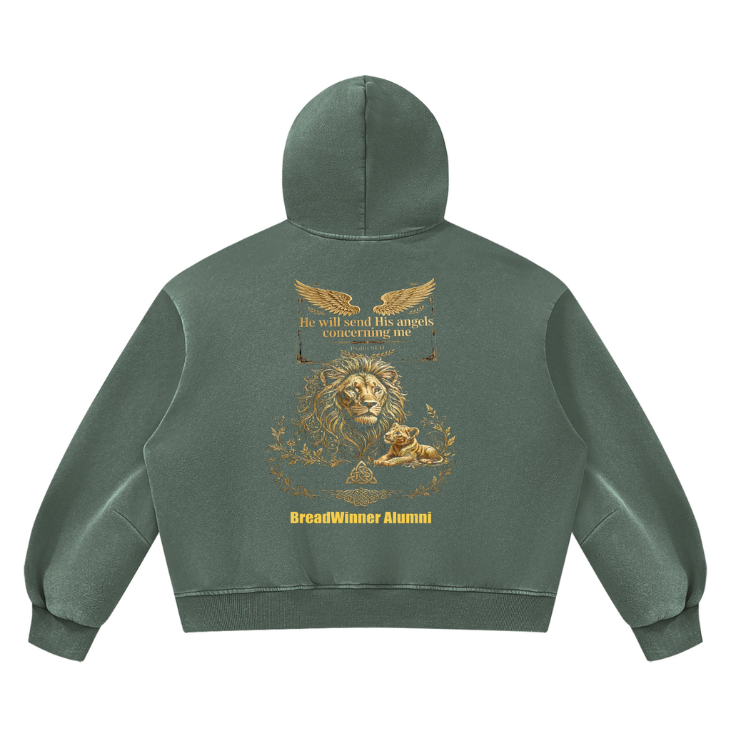 Bread Winner Alumni Unisex Vintage Wash Boxy Fleece Hoodie