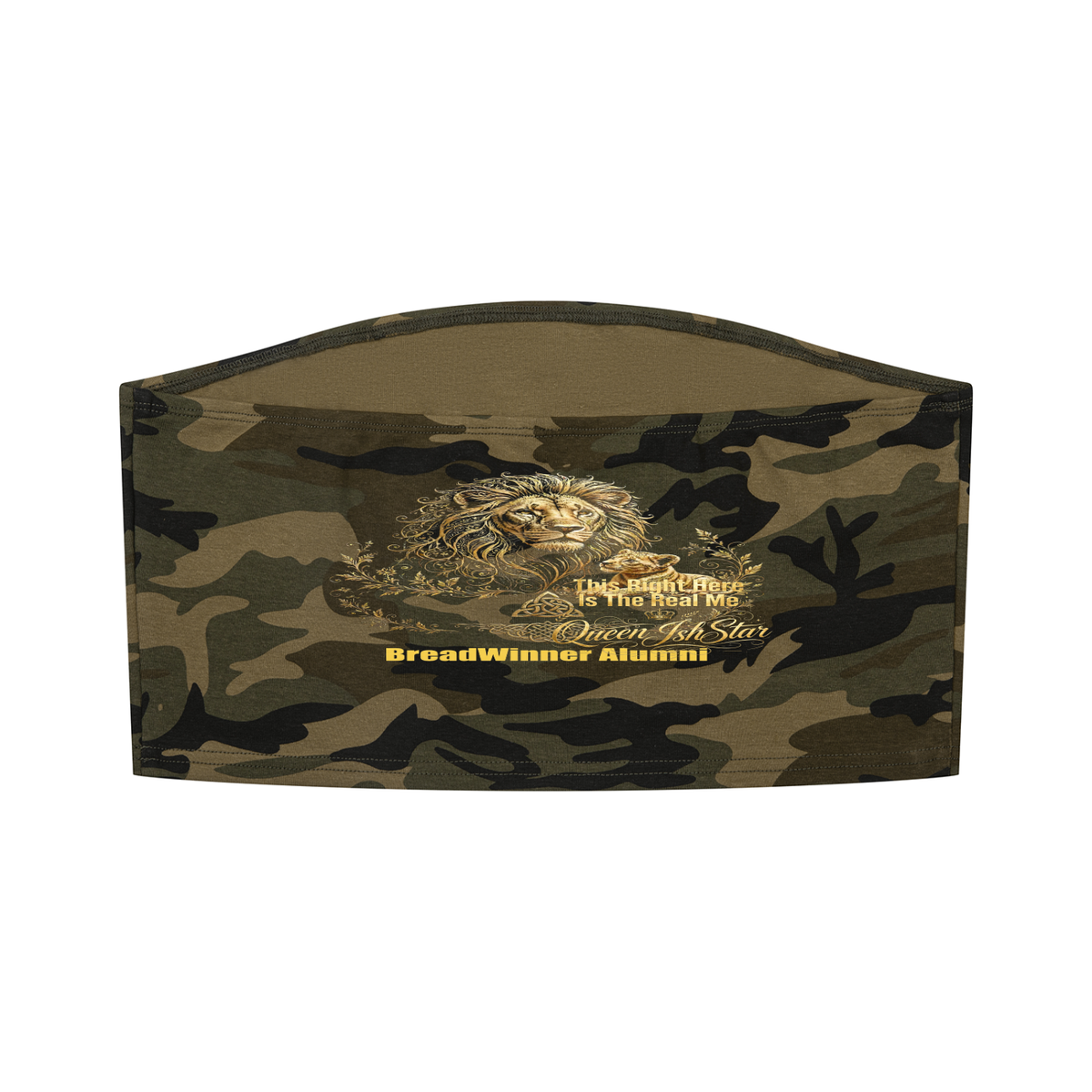Boss Built On Self Success Camo Cropped Tube Top