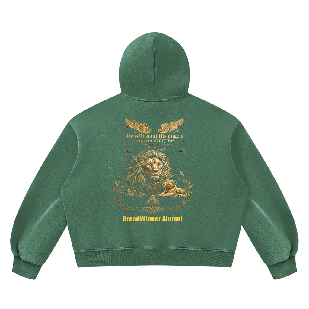 Bread Winner Alumni Unisex Vintage Wash Boxy Fleece Hoodie