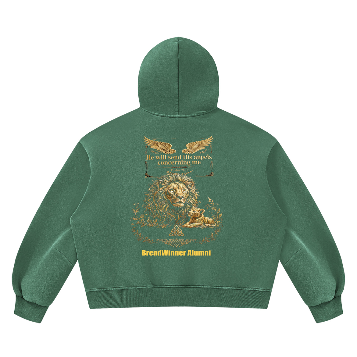 Bread Winner Alumni Unisex Vintage Wash Boxy Fleece Hoodie