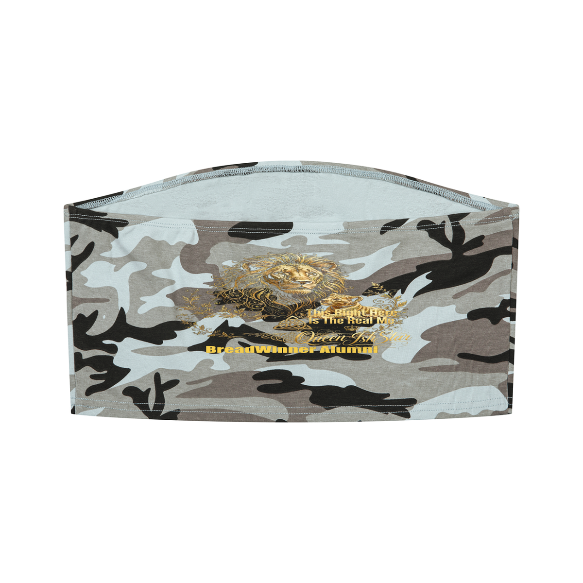 Boss Built On Self Success Camo Cropped Tube Top