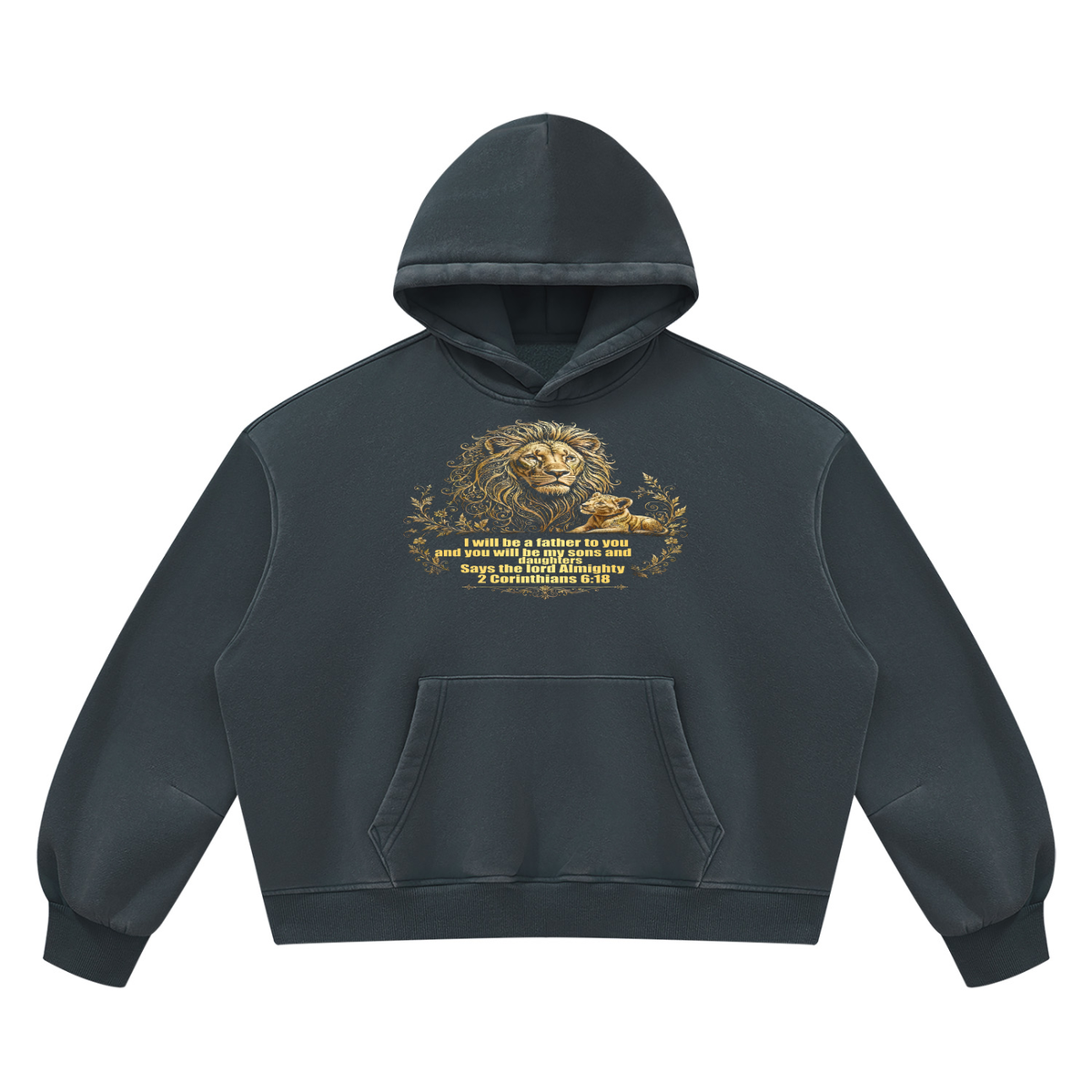Bread Winner Alumni Unisex Vintage Wash Boxy Fleece Hoodie