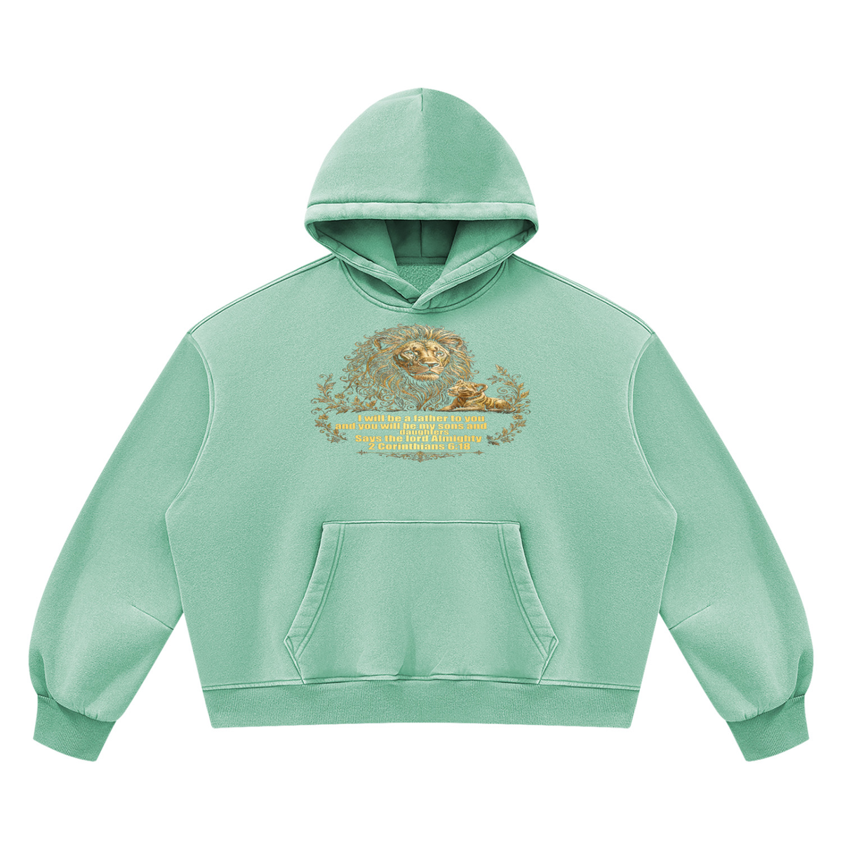 Bread Winner Alumni Unisex Vintage Wash Boxy Fleece Hoodie