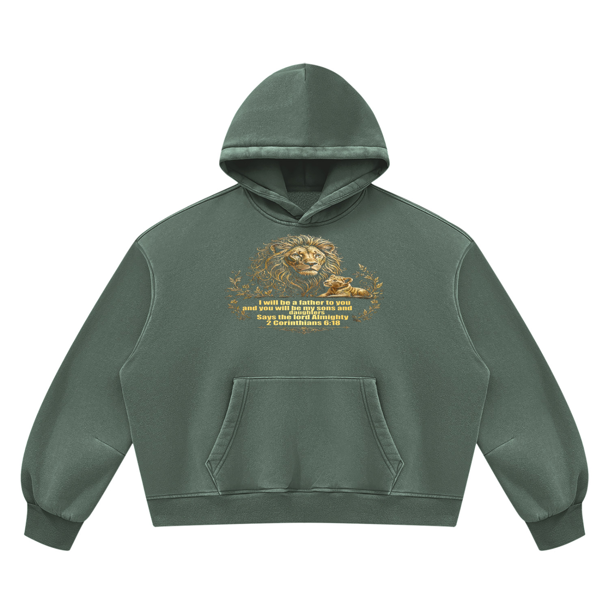 Bread Winner Alumni Unisex Vintage Wash Boxy Fleece Hoodie