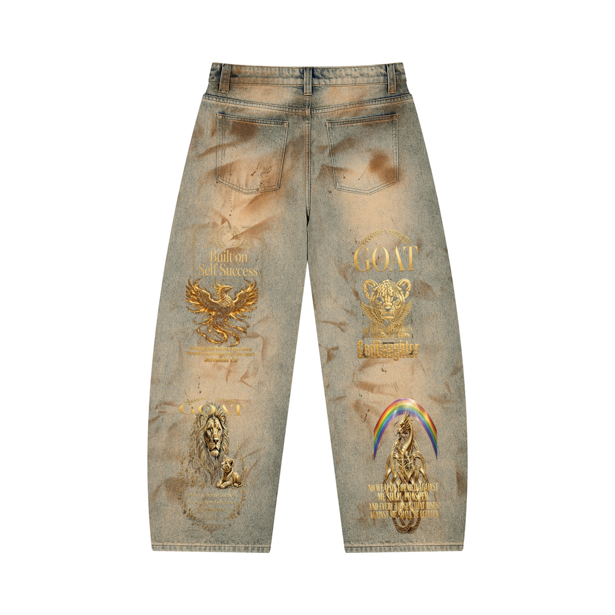 Bread Dynasty GOAT Vintage Wash Barrel Leg Jeans