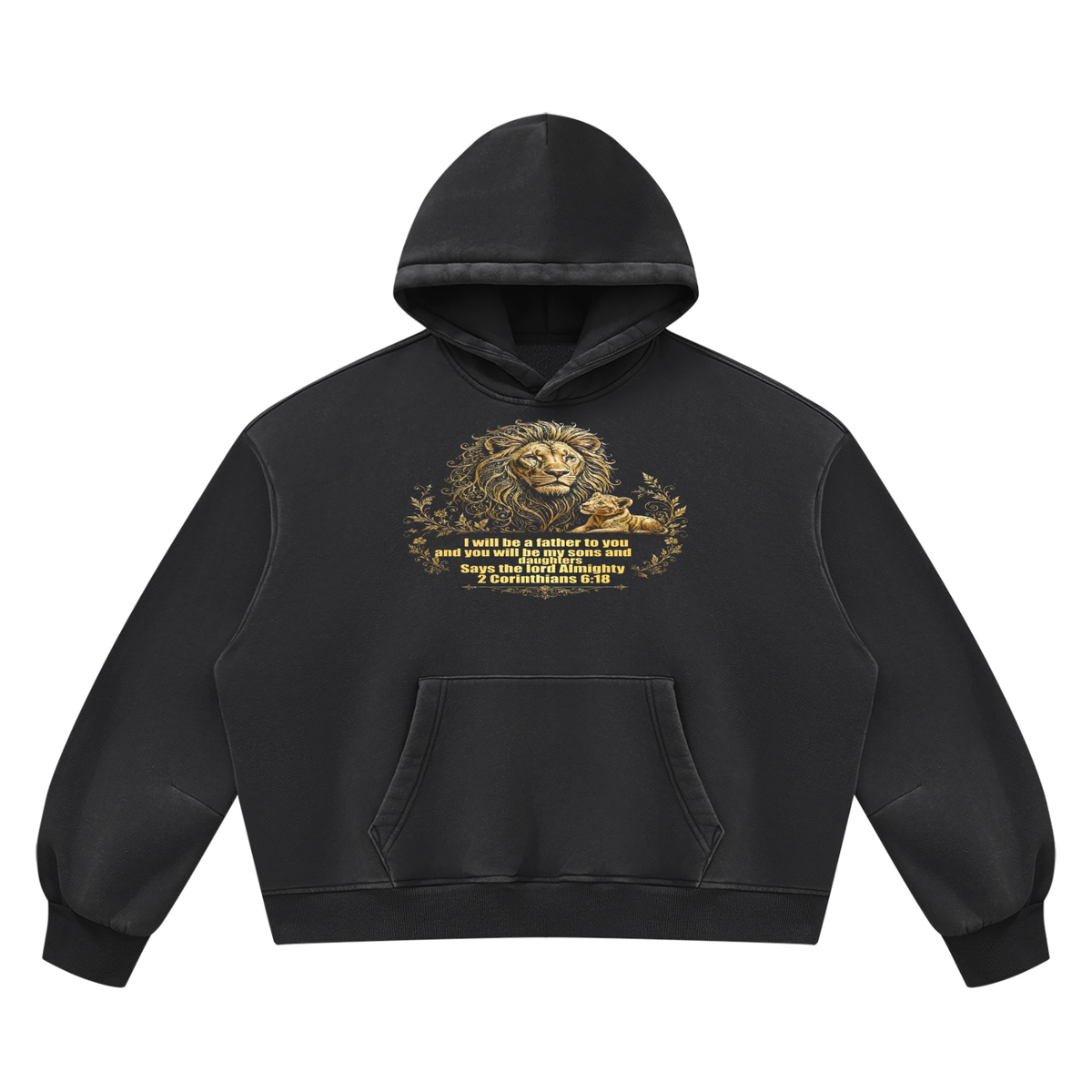 Bread Winner Alumni Unisex Vintage Wash Boxy Fleece Hoodie