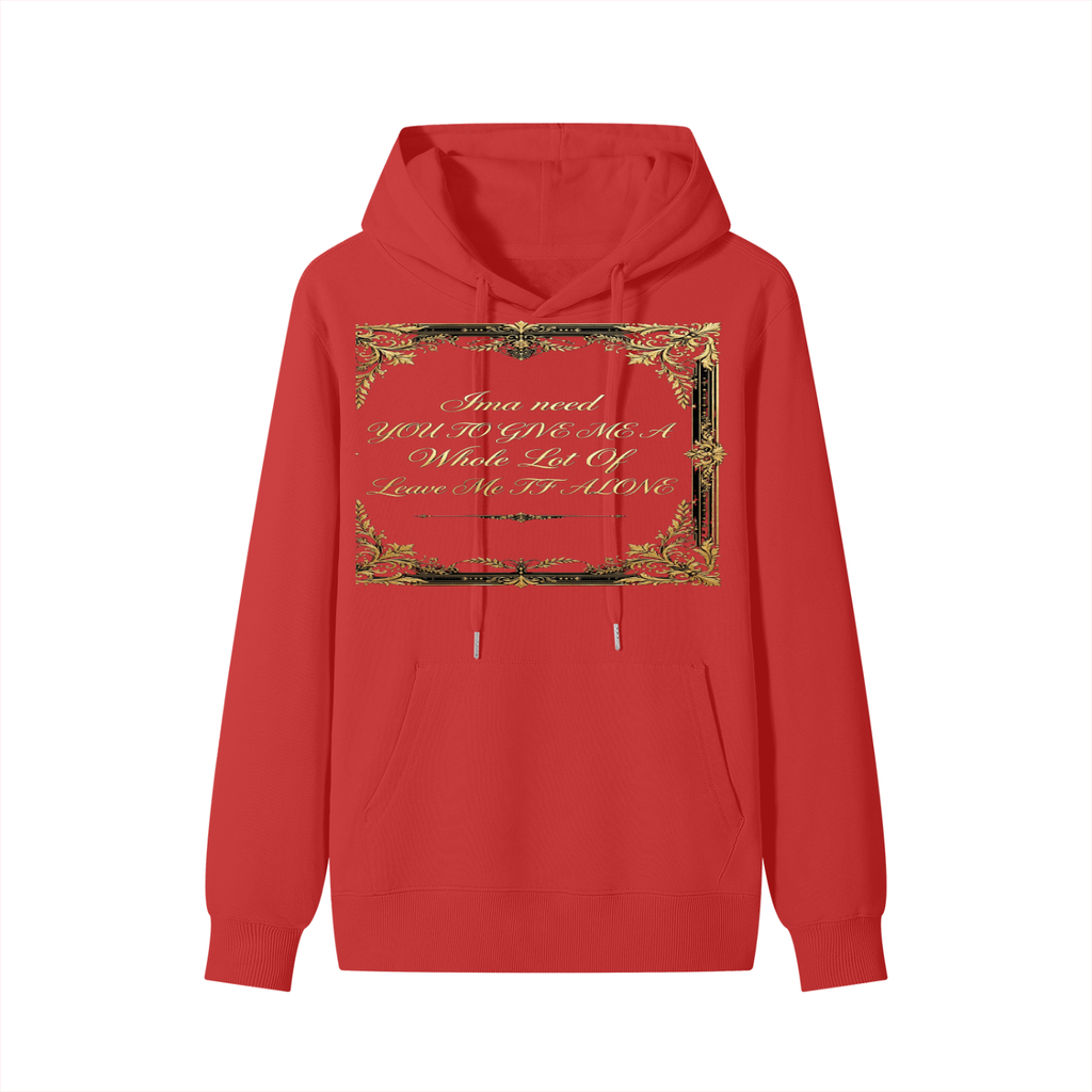 BigBro Slogan Leave Me Alone Classic Unisex Cotton Hoodie