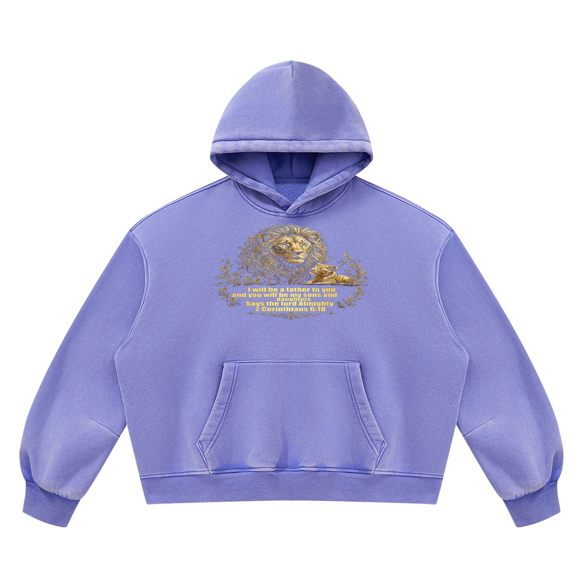 Bread Winner Alumni Unisex Vintage Wash Boxy Fleece Hoodie