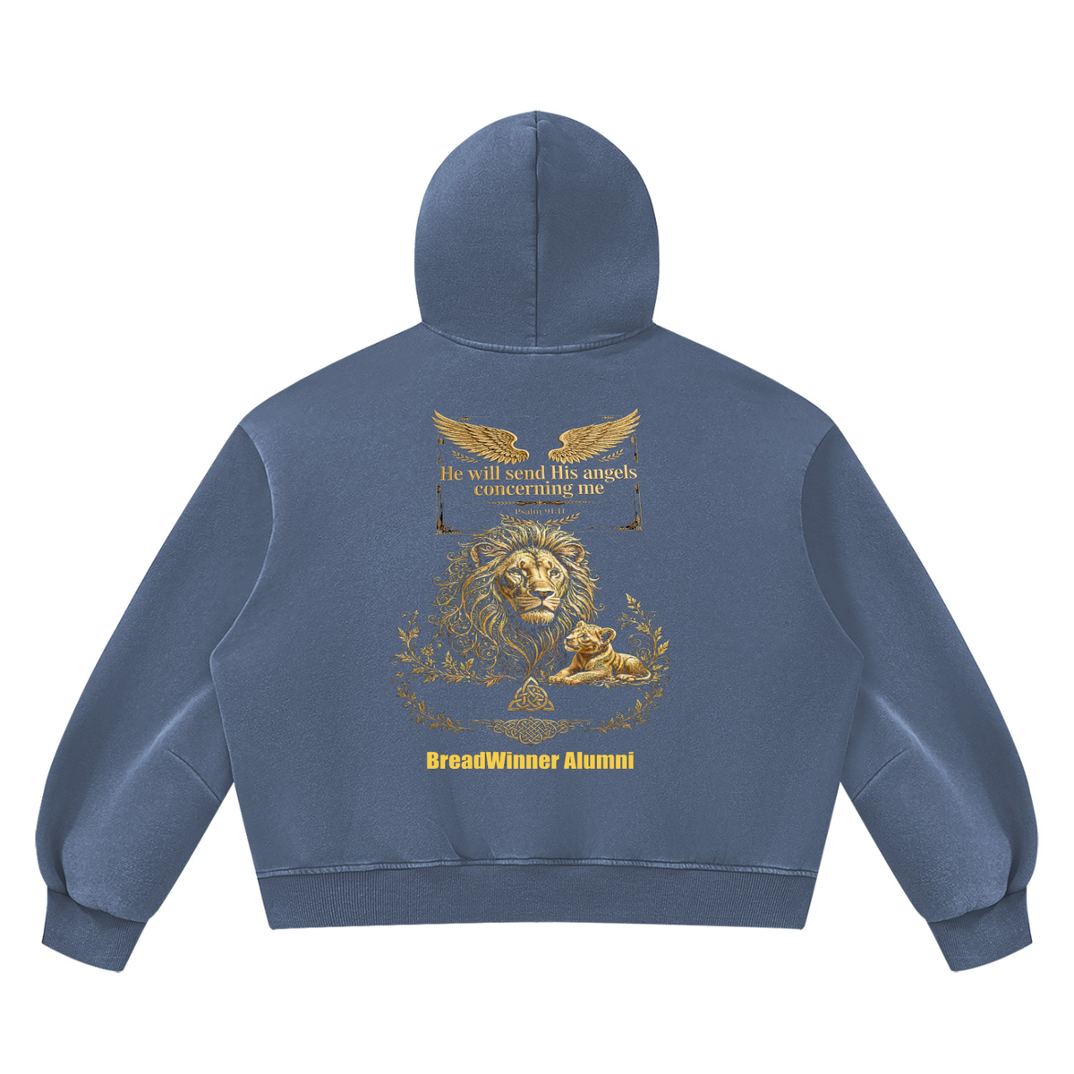 Bread Winner Alumni Unisex Vintage Wash Boxy Fleece Hoodie