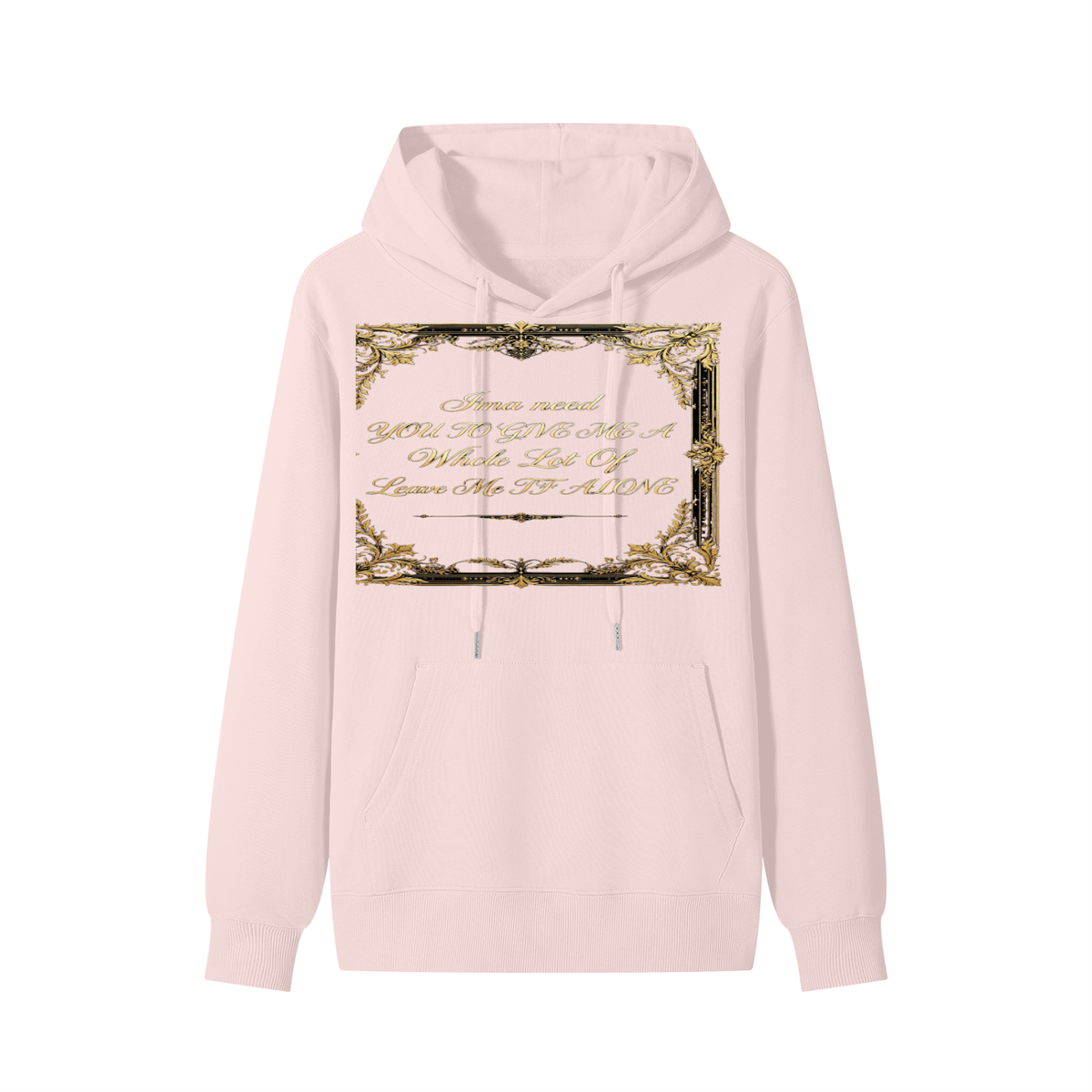 BigBro Slogan Leave Me Alone Classic Unisex Cotton Hoodie