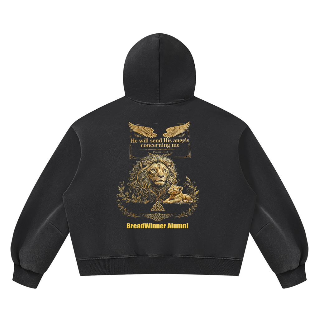 Bread Winner Alumni Unisex Vintage Wash Boxy Fleece Hoodie