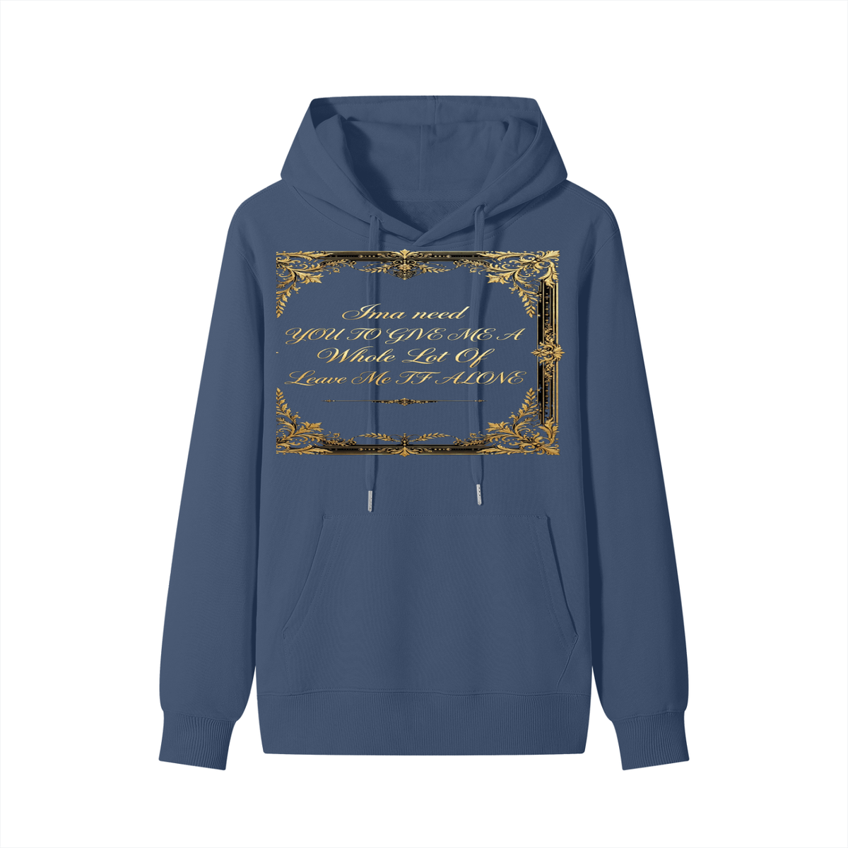 BigBro Slogan Leave Me Alone Classic Unisex Cotton Hoodie