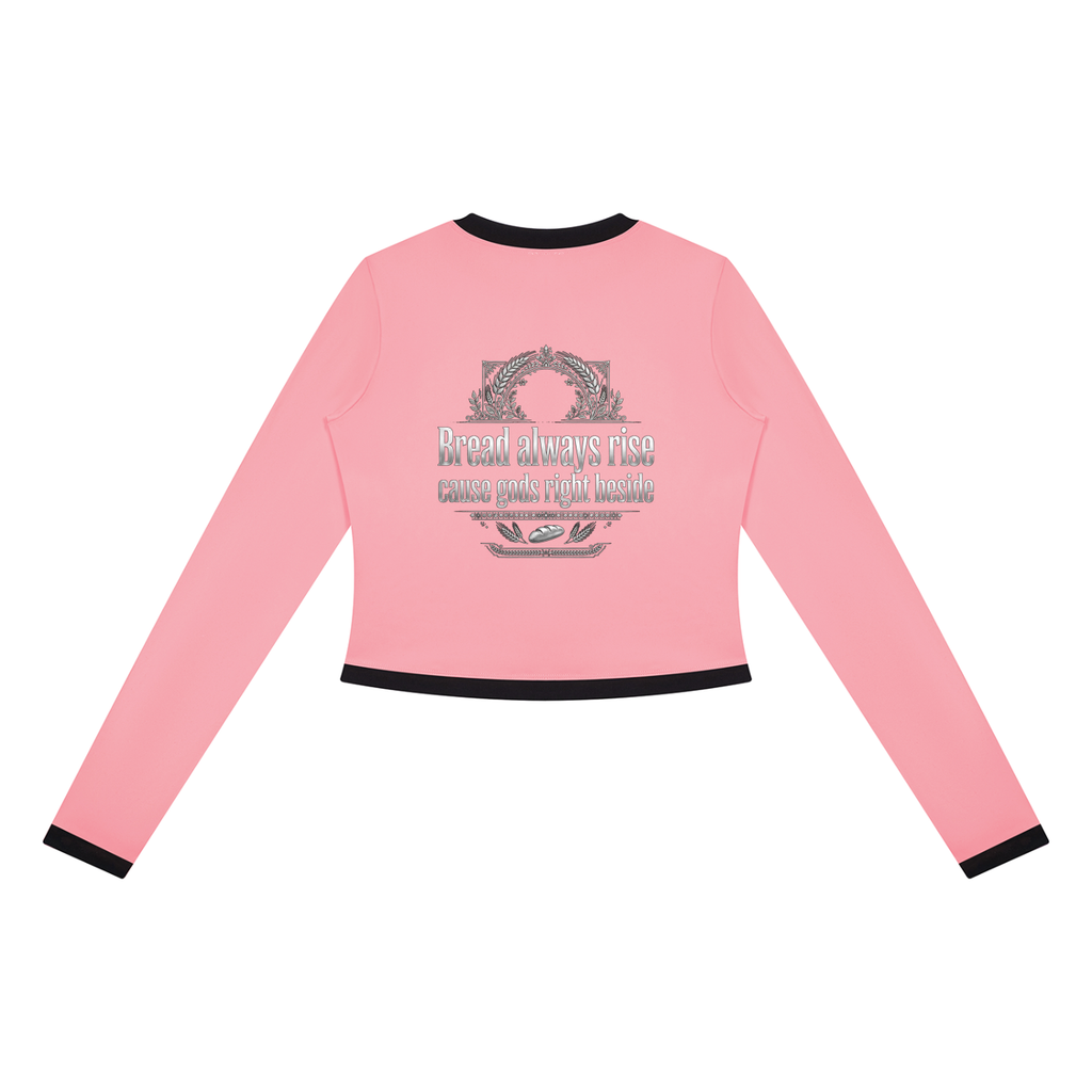 Bread Always Rise Women’s Color Block Yoga Sports Jacket