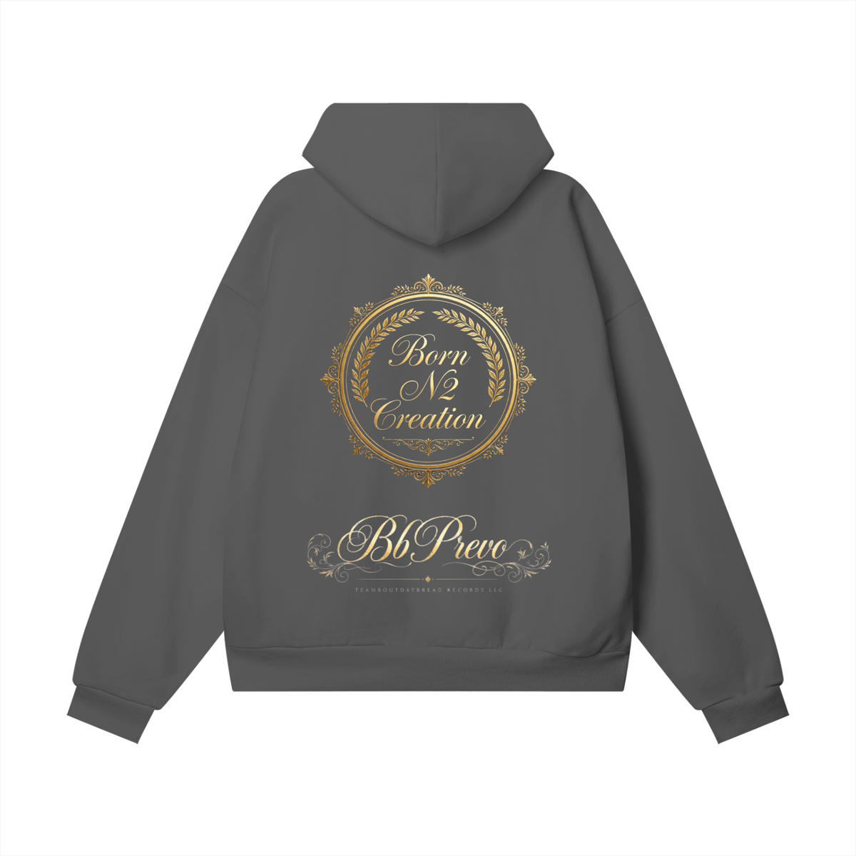 Bb Prevo brand BornN2Creation Heavyweight Hidden Pocket Fleece Hoodie